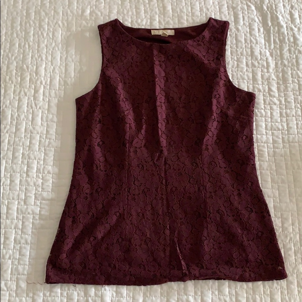 Banana Republic sleeveless lace top